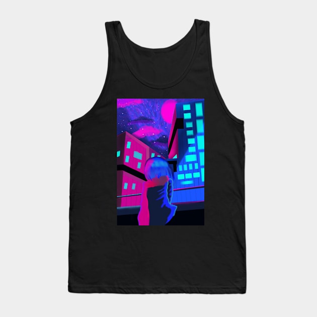 neon city Tank Top by mrunal